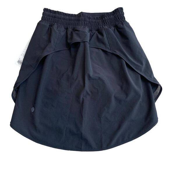 Lululemon‎ Womens Size 2 Hotty Hot High Rise Skirt Skort Long Black Athletic New - Picture 7 of 13